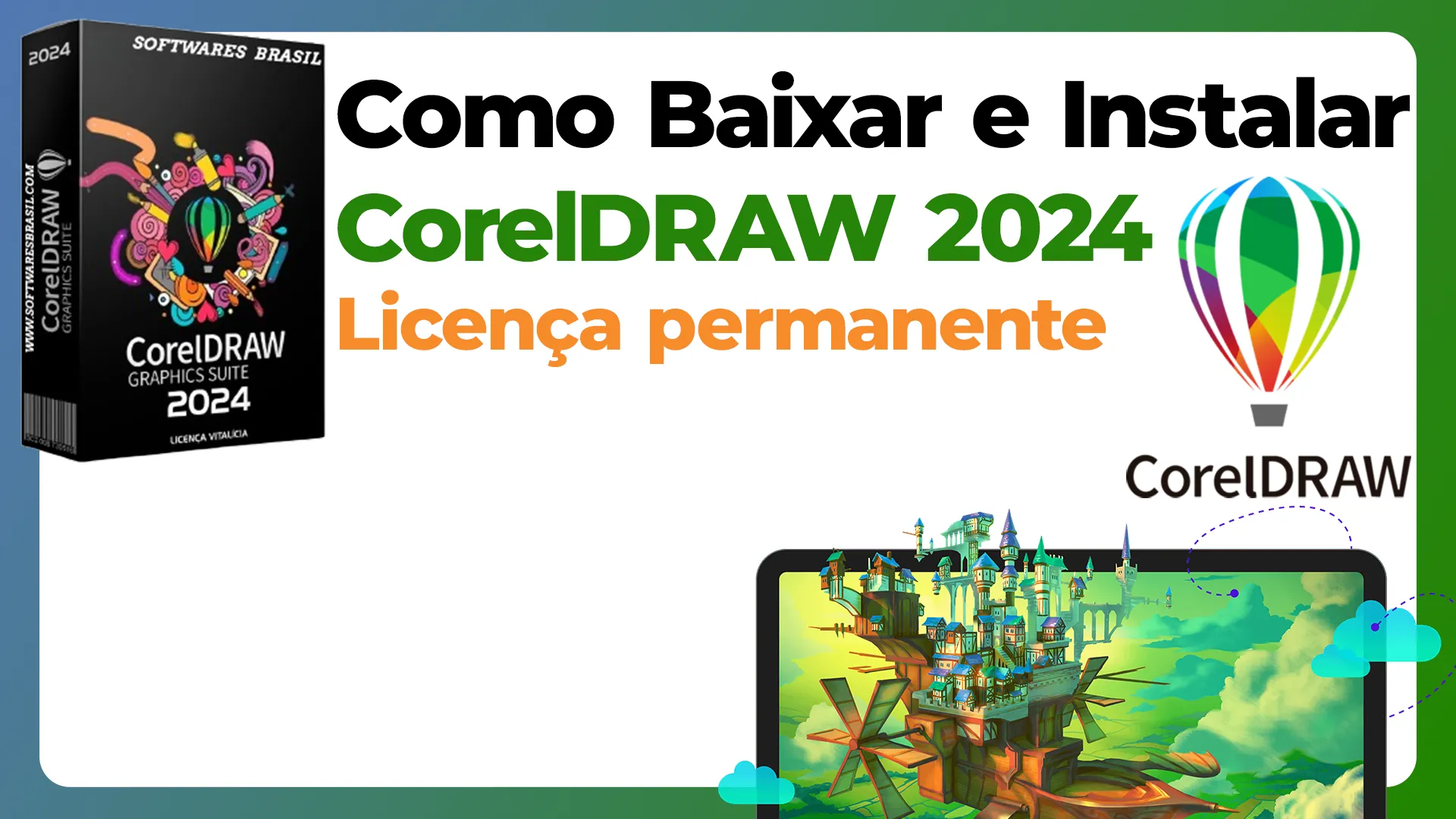 Como baixar e Instalar o Corel Draw 2024 Ver25.1